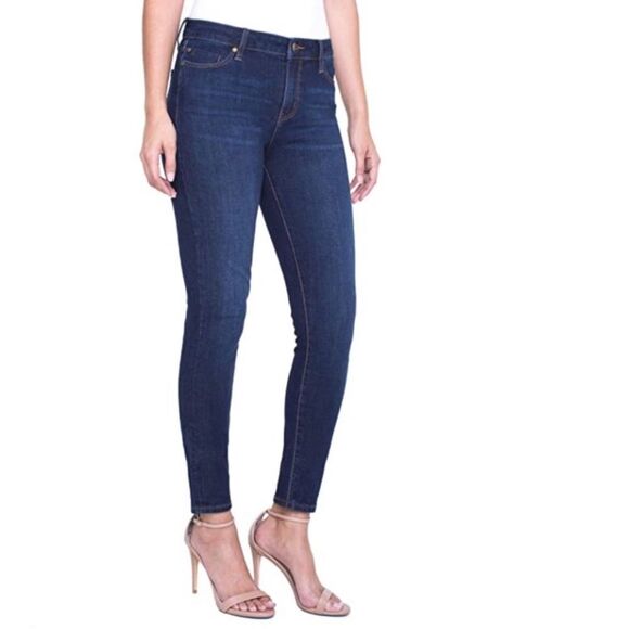 NWT‎ Liverpool The Ankle Skinny Jeans in Dynasty Dark Denim Size 0 / 25 - Picture 1 of 13